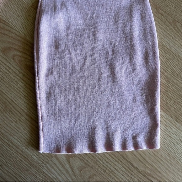 Hera Collection Pink Ribbed Cut Out Bodycon Dress Small - Picture 5 of 8